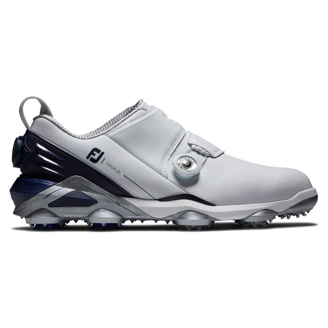 Zapatos Golf Con Pinchos Footjoy Tour Alpha Dual Boa Hombre Blancas Gris | MVWAXFJ-37