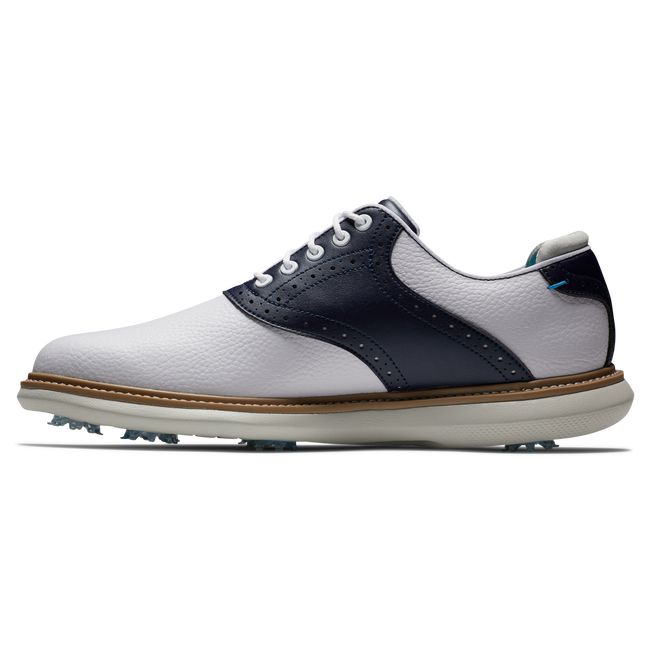 Zapatos Golf Con Pinchos Footjoy Traditionally Hombre Blancas Azul Marino | AYZKLIW-50