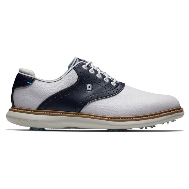 Zapatos Golf Con Pinchos Footjoy Traditionally Hombre Blancas Azul Marino | AYZKLIW-50