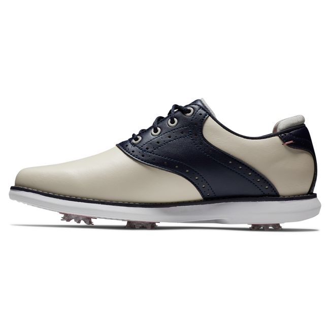 Zapatos Golf Con Pinchos Footjoy Traditions Mujer Creme Azul Marino | LBOIQCK-64