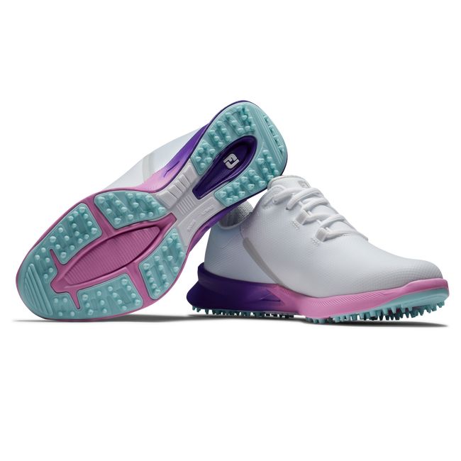 Zapatos Golf Sin Pinchos Footjoy Fj Fuel Deporte Mujer Blancas Moradas | QRSBXAV-95