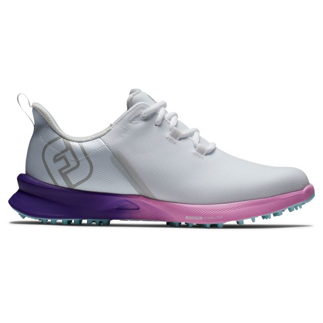 Zapatos Golf Sin Pinchos Footjoy Fj Fuel Deporte Mujer Blancas Moradas | QRSBXAV-95