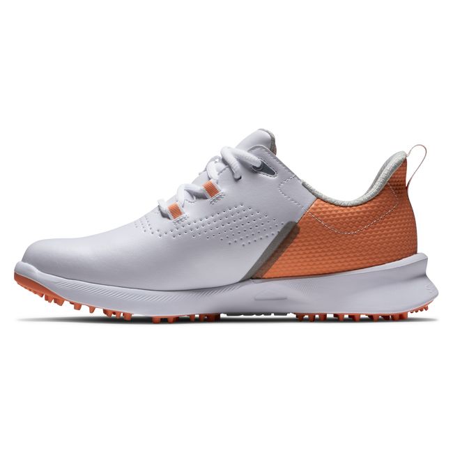 Zapatos Golf Sin Pinchos Footjoy Fj Fuel Mujer Blancas Naranjas | ZKNPHBY-45