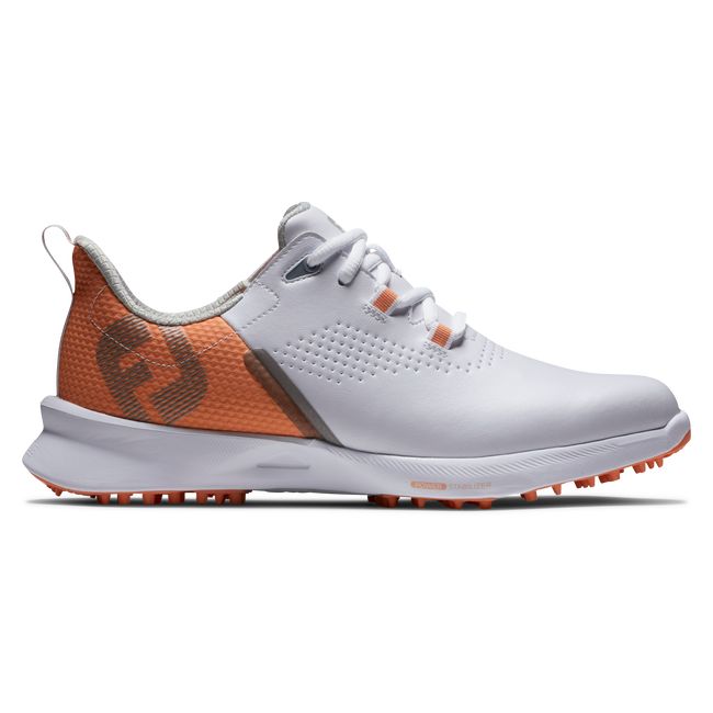 Zapatos Golf Sin Pinchos Footjoy Fj Fuel Mujer Blancas Naranjas | ZKNPHBY-45