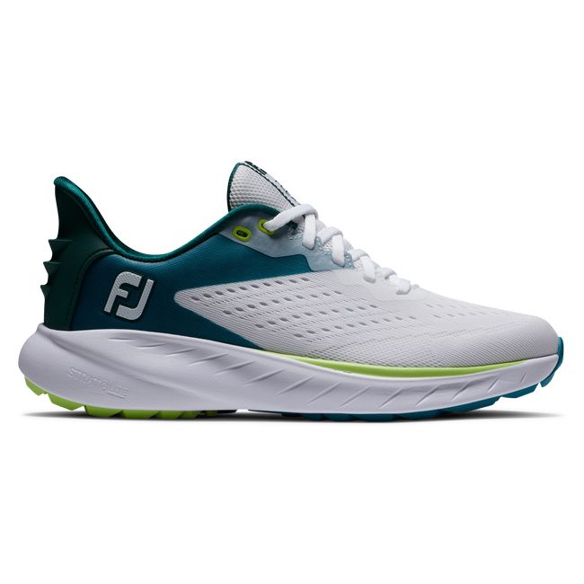 Zapatos Golf Sin Pinchos Footjoy Flex Xp Mujer Blancas Verde | GARXSCT-69