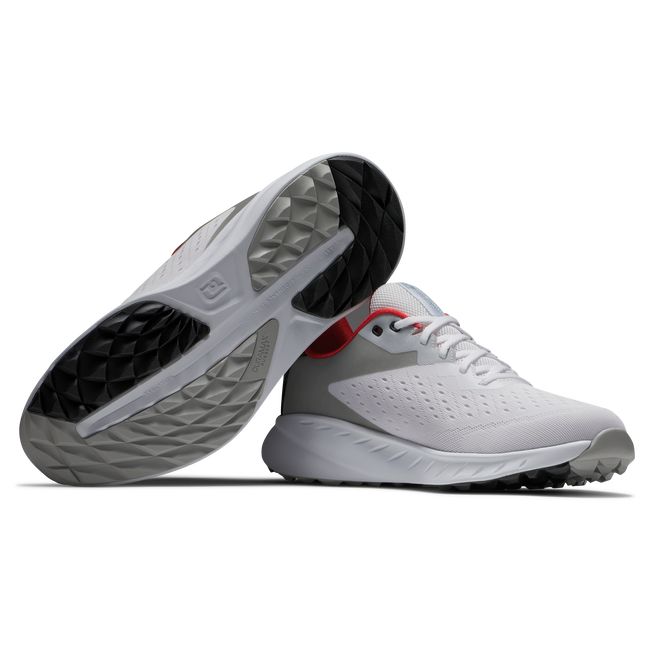 Zapatos Golf Sin Pinchos Footjoy Flex Xp Hombre Blancas Negras | OSVDCTQ-90