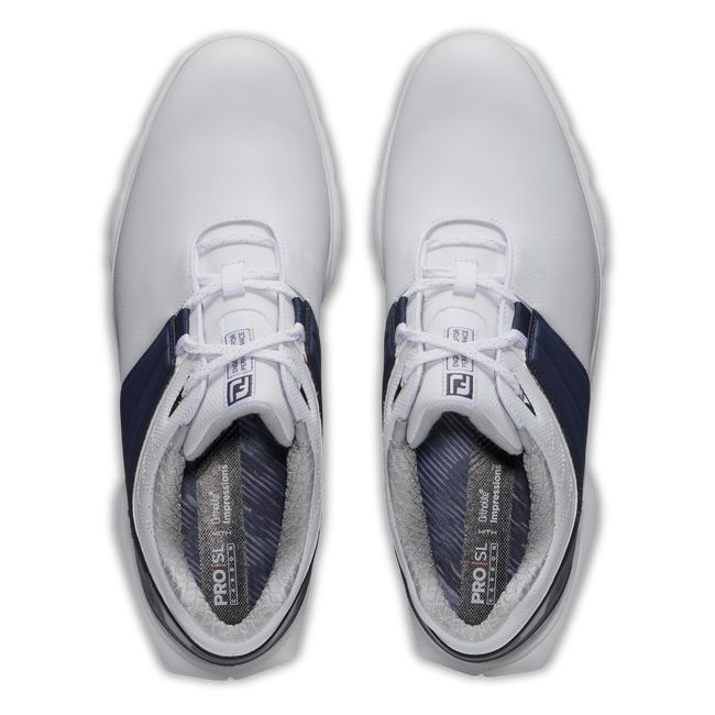 Zapatos Golf Sin Pinchos Footjoy Pro|Sl Carbon Hombre Blancas Azul Marino | BGEJXCT-59