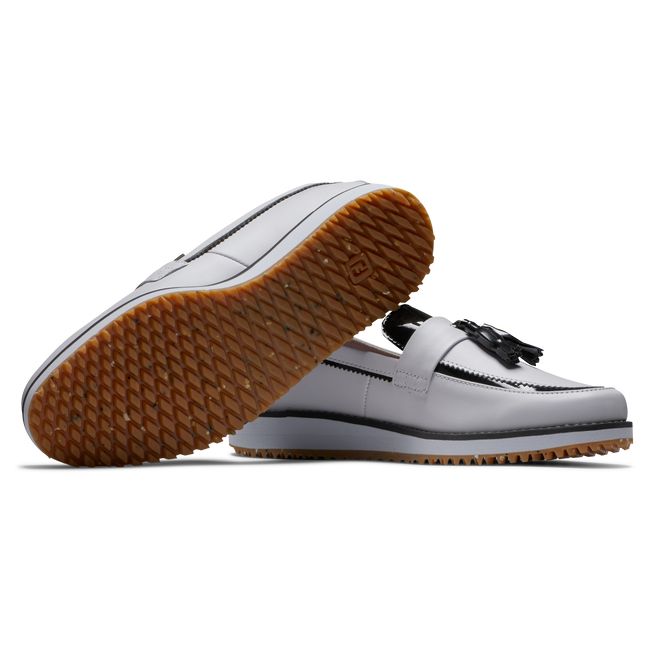 Zapatos Golf Sin Pinchos Footjoy Sandy Mujer Blancas | AMBILGJ-30