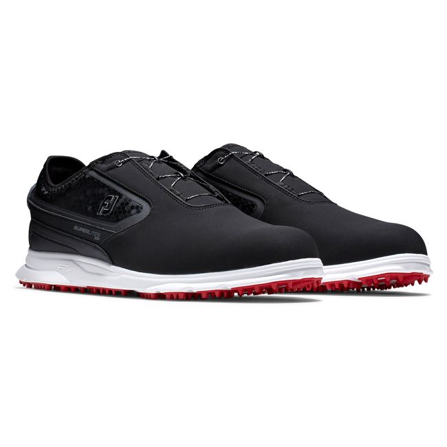 Zapatos Golf Sin Pinchos Footjoy Superlites Xp Boa Hombre Negras | ILYQJZG-79