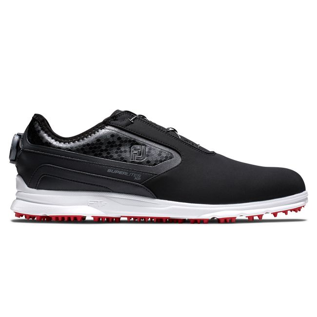 Zapatos Golf Sin Pinchos Footjoy Superlites Xp Boa Hombre Negras | ILYQJZG-79