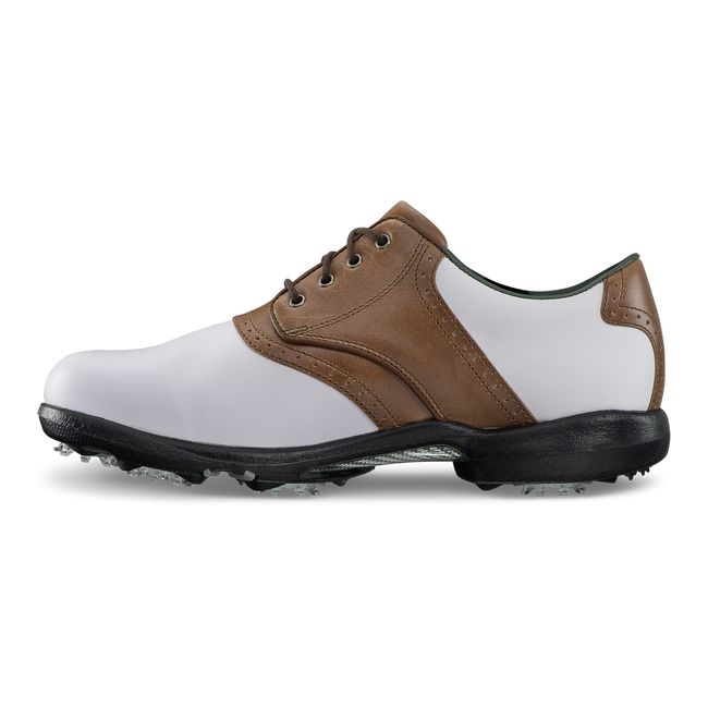 Zapatos de Golf Footjoy Dryjoys Mujer Blancas Marrones | RWMGZUJ-30