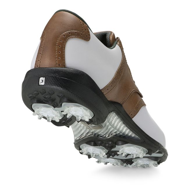 Zapatos de Golf Footjoy Dryjoys Mujer Blancas Marrones | RWMGZUJ-30