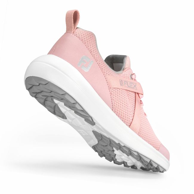 Zapatos de Golf Footjoy Fj Flex Mujer Rosas | OQIMLVK-12